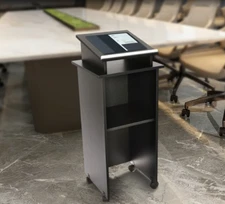 Ecological Rolling Adjustable Storage Medical Laptop Computer Cart for Classroom