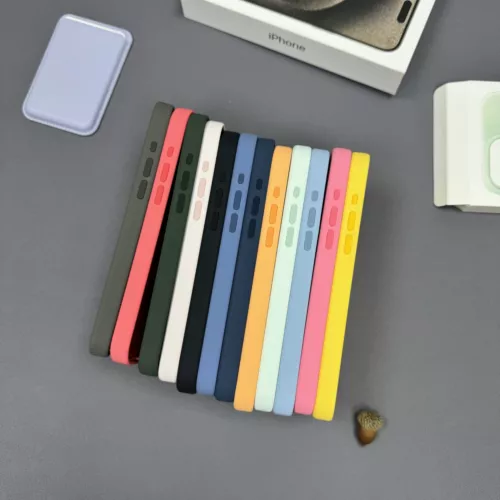 Custodia originale in silicone con MagSafe per iPhone 16 Pro Max 15 Pro 14 13 12 - Imagen 18 de 54