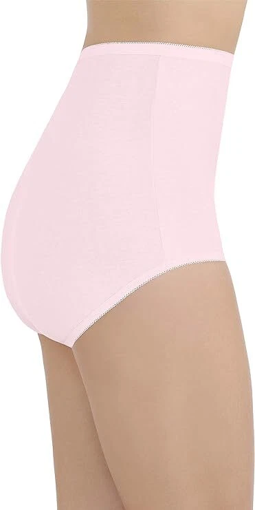 5 шт. VANITY FAIR Perfectly Yours традиционные хлопковые брифы 15318 РОЗОВЫЕ 6 ~ 7 ~ 8 ~ 9 ~ 10 - Изображение 3 из 4