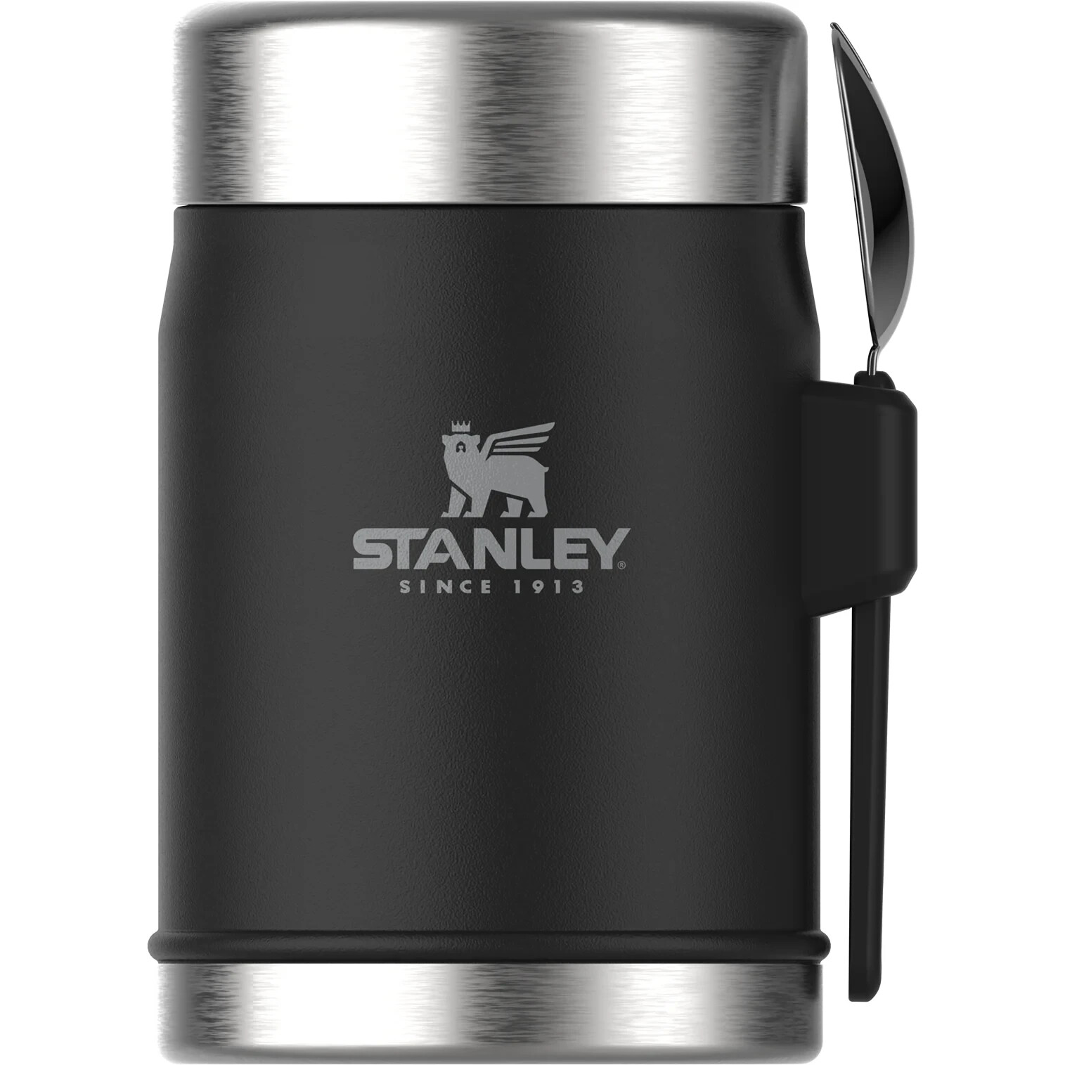 Stanley Classic Legendary Food Jar & Spork 0.4L Matte Black Pebble - Image 2
