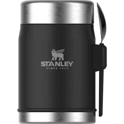 Stanley Classic Legendary Food Jar + Spork - 0,4L Black Pebble