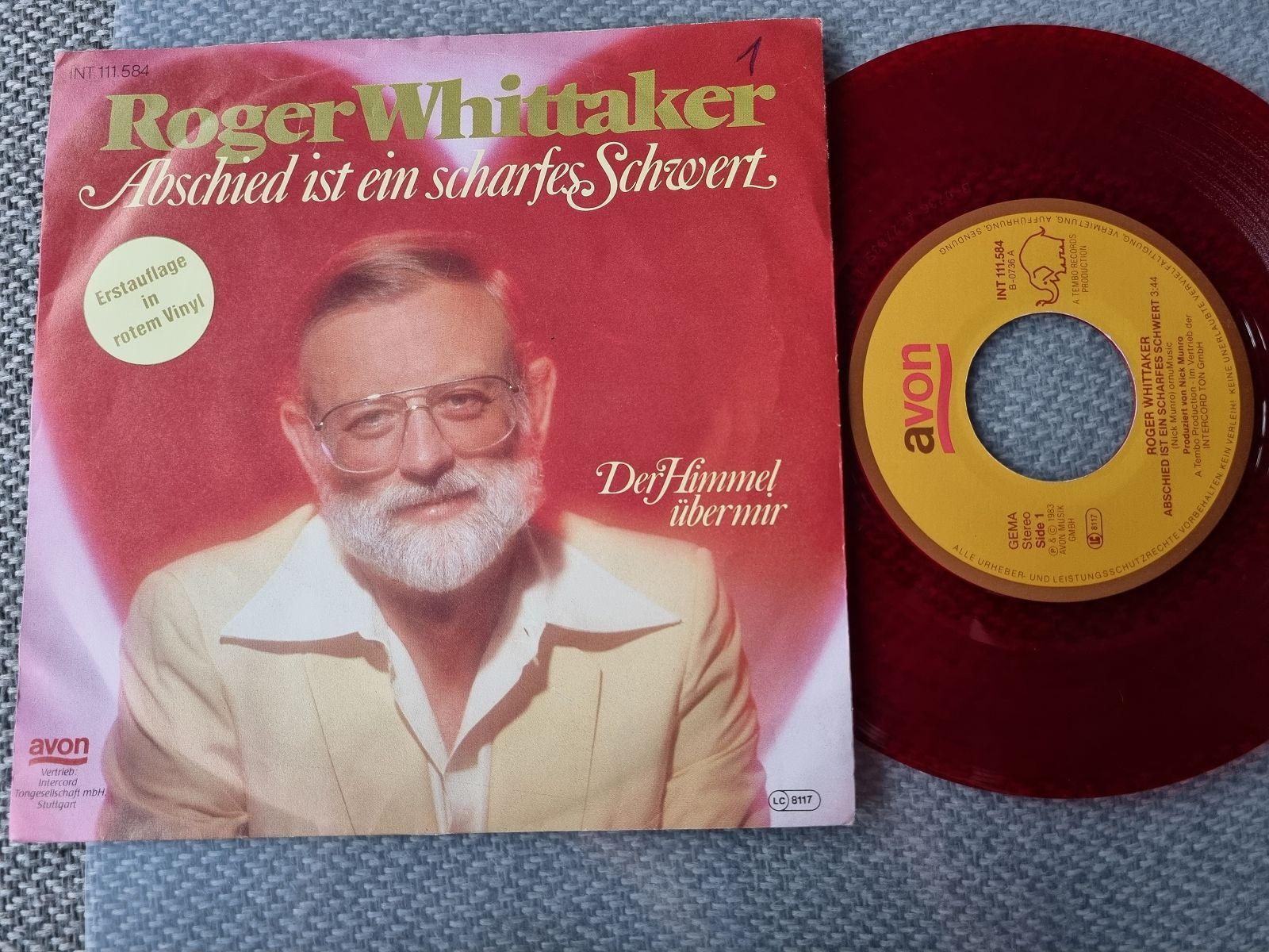 7"" Single Roger Whittaker - Abschied ist ein scharfes Schwert Germany RED VINYL