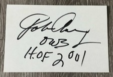 JOHN CHANEY SIGNED AUTOGRAPH 4x6 INDEX CARD TEMPLE OWLS BASKETBALL HOF 2001 RIP