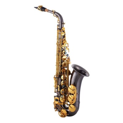 John Packer Deluxe Alto Saxophone - Black Body/Gold Keys (JP045B)
