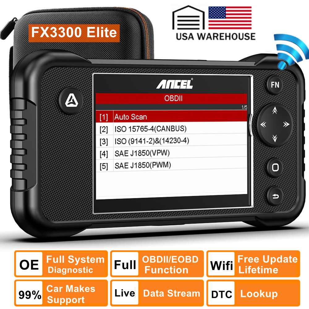 ANCEL FX3300 OBD2 Scanner - Professional Car Diagnostic Tool With WiFi Updates