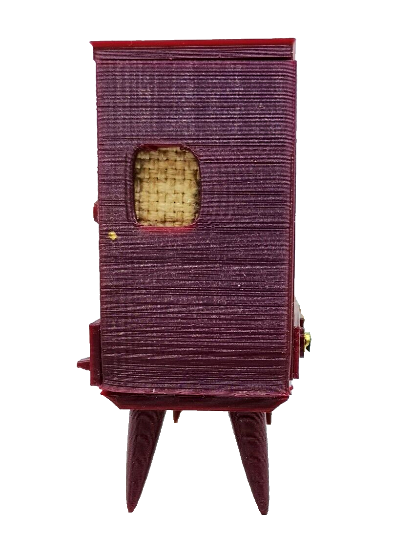 TINY TV Miniature Dollhouse Working TV Handmade/3d PRINT ORIGINAL NEW