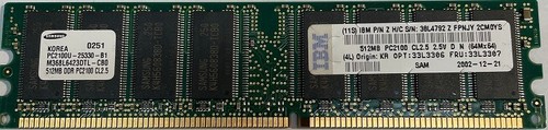 Samsung M368L6423DTL-CBO 512MB PC2100 DDR266MHz non-ECC 184-Pin DIMM 2.5V Memory - Picture 1 of 2