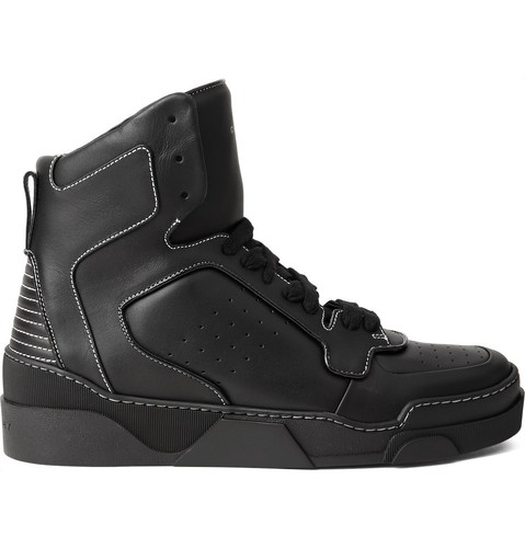 890 $ Givenchy Sneakers schwarz Leder Tyson hohe Schnürschuhe 39 - 7 - Bild 4 von 10
