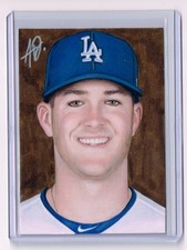 2017 ACEO Sketch Card ALEX WOOD Los Angeles Dodgers 1/1