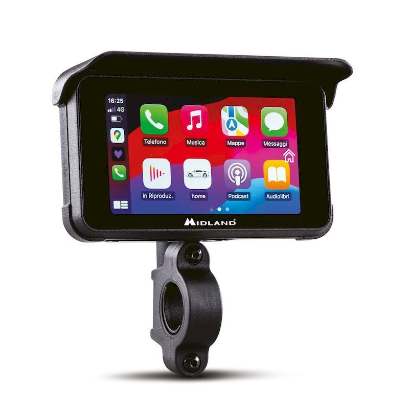 MIDLAND SISTEMA UNIVERSALE CAR PLAY PER MOTO BIKEPLAY + DASH CAM INCLUSA