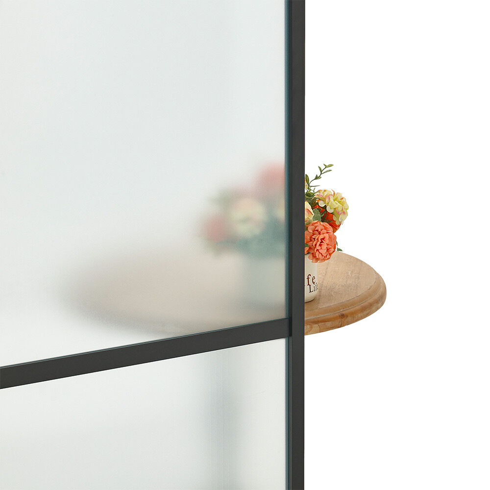 3x6.7FT Sliding Door Glass and Aluminium Slide Rail Sliding Glass