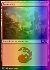 Magic the Gathering MTG Mountain (269) Core Set 2021   LP FOIL