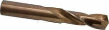 Hertel 21/32" 135� Spiral Flute Cobalt Screw Machine Drill Bit Bright Finish,...