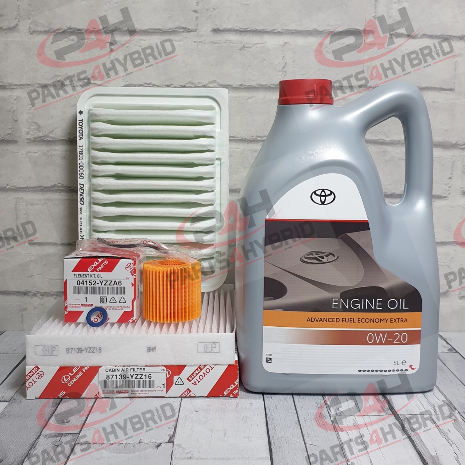Genuine Toyota Voxy Service Kit ZRR70 2007-2014 With 0W20 Oil & Filters ZRR75