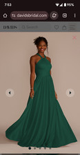 NWT David's Bridal Bridesmaid Juniper Green Dress, size 10, brand new with tags