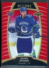 2019-20 Upper Deck Allure Jerseys Red Rainbow #66 Quinn Hughes