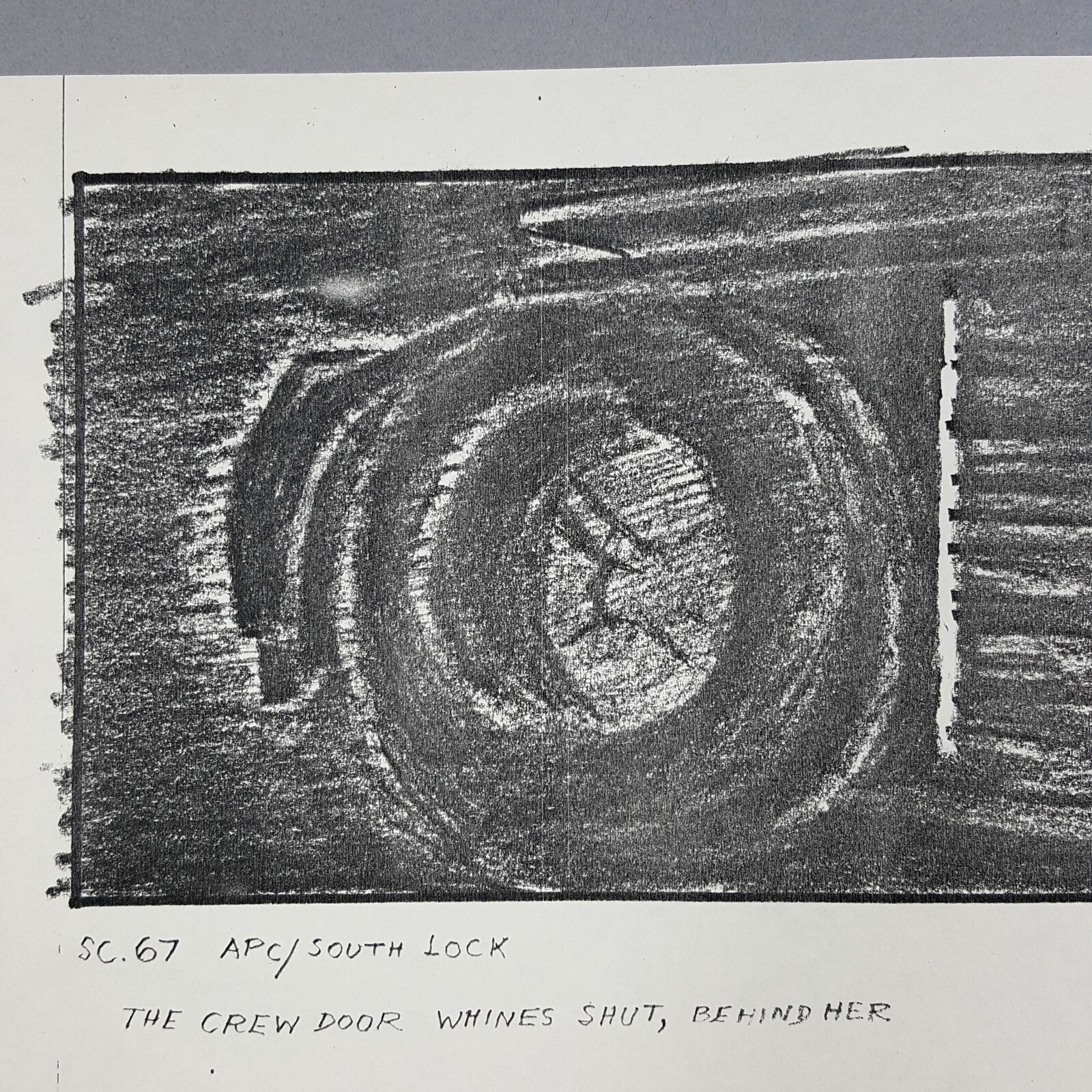 Image 4 of Aliens (1986) - Production Used Storyboard, Crew Door Closes Behind Ripley, COA