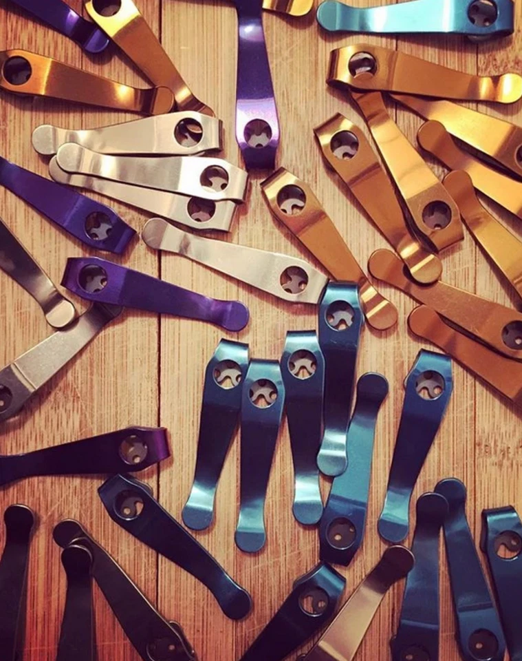 Spyderco PM2 Titanium Deep Carry Pocket Clip Para Military 2 Manix Delica Smock