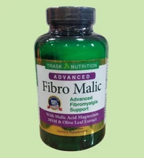 180 caps Fibro Malic Acid Magnesium MSM  Olive Leaf Extract Fatigue Ex. 09/27