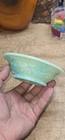 Vintage Avon Jadeite Green Swirl Milk Glass Rose Mini Bowl (No Pitcher Included)