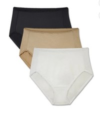 Women's Radiant Vanity Fair 3 Pack Hi-Cut Light Control Underwear 5XL 12 NEW