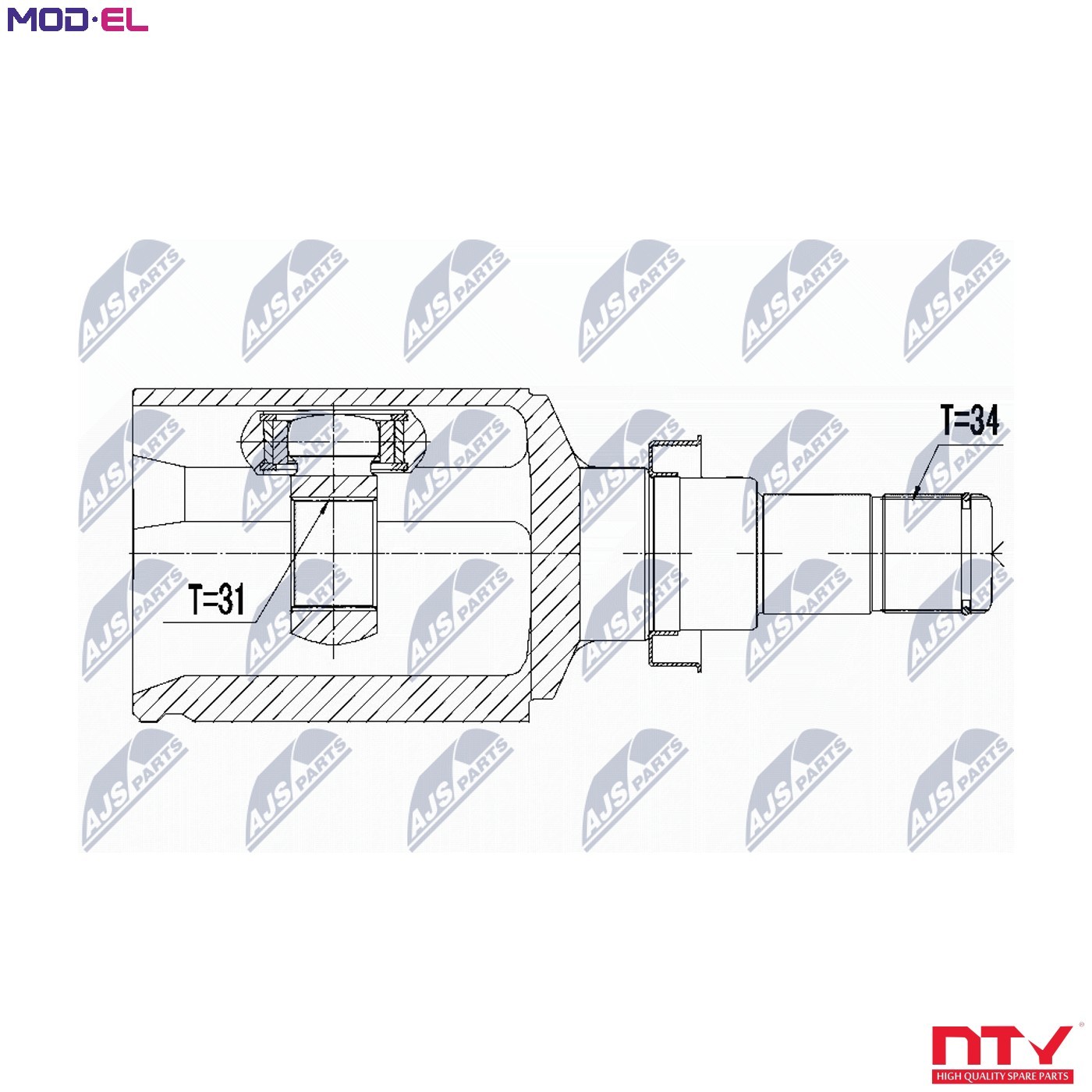 Fits NTY NPW-DW-021 INNER CV JOINT ⭐UK Stock⭐ - Image 9
