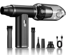 Compressed Air Duster & Vacuum Cleaner 4-in-1, 150,000RPM Powerful Electric A...