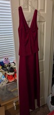 Patra Women's Red Evening Gown Size 6 Formal Event Gala Glam NYE Cocktail