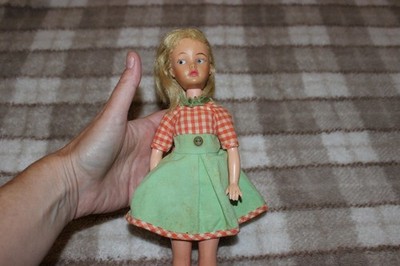 Vtg Unique Calico Lassie Ellie Mae Elly Clampett w Outfit Tammy Clone 1960s Doll