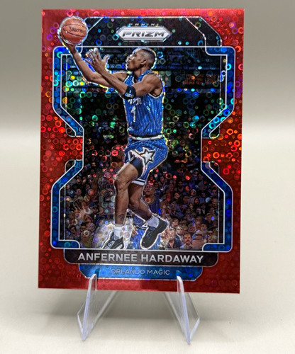 Panini Prizm 2021-22 Anfernee Hardaway Orlando Magic #294 Red Disco 053/100
