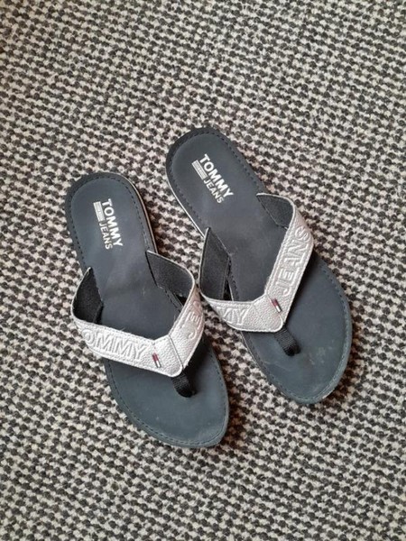 Women Tommy Jeans Flip Flops Black 37