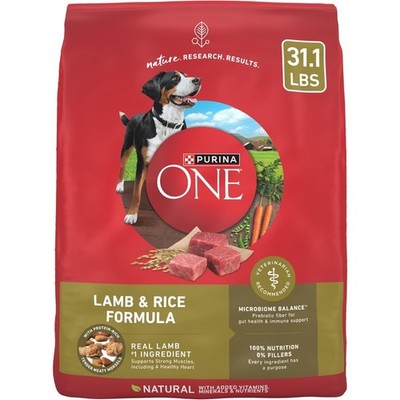 Dry Dog Food Lamb and Rice Recipe for Adult Dogs 31.1 lb Bag
