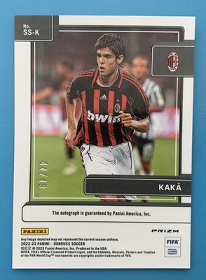 2022-23 Panini Donruss FIFA KAKA Signature Series /49 Blue Prizm