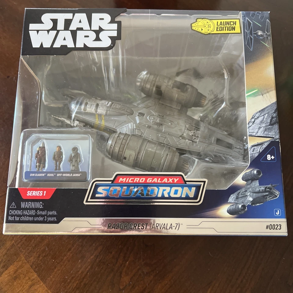 Star Wars Razor Crest (Arvala-7)Micro Galaxy Squadron Launch Edition - NEW - Image 4 of 4