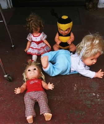 4 Vtg Baby Doll Shirley Temple Anne Geddes Bumble Bee Tumbling Tomboy Untested