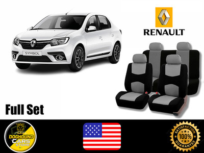 For All Renault Gray Seat Covers Full Set Breathable Cushioned High Quality Fit