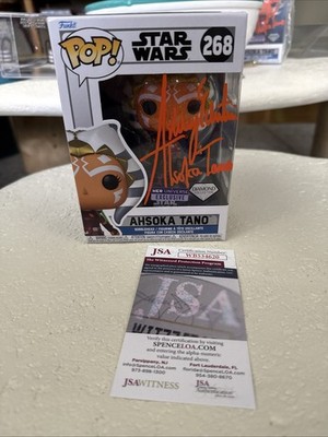 Ashley Eckstein Funko Pop! Star Wars Ahsoka Tano Her Universe JSA w/ Hard Stack