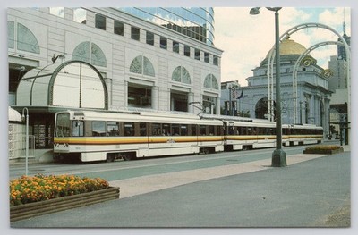 Buffalo NY Niagara Frontier Transit Metro System Postcard 1987