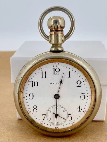 Antique Waltham Traveler 16s 7j Pocket Watch - 1913 - AS IS PARTS/REPAIR