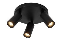 Deckenstrahler Aluminium Schwarz Schlafzimmer GU10 B:18 Cm Deckenspot Wohnzimmer
