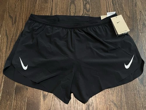 NWT Nike AeroSwift Dri-Fit ADV 4" Running Shorts Mens Sz XL Black FN3352-010 $90