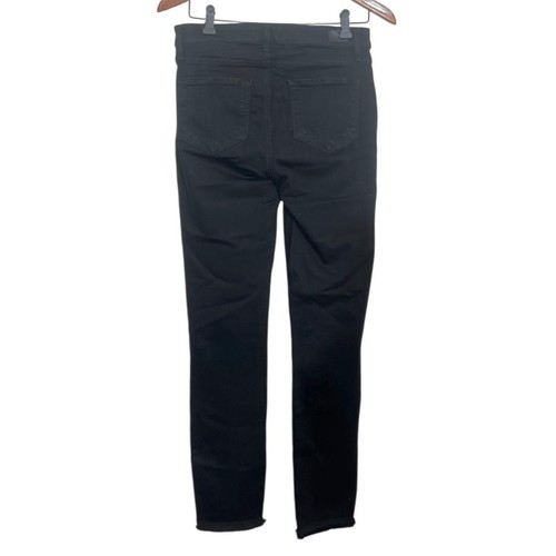 Paige Hoxton Ankle Jeans Womens 28 High Rise Skinny Stretch Dark Night Noir Deni - Picture 2 of 8