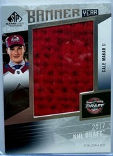 2023-24 UD SP Game Used Hockey #BYDR-MA Banner Year 2017 NHL Draft Cale Makar
