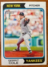 2023 Topps Gerrit Cole Oversized Heritage '74 Topps Boxloader. NM/MNT! Yankees