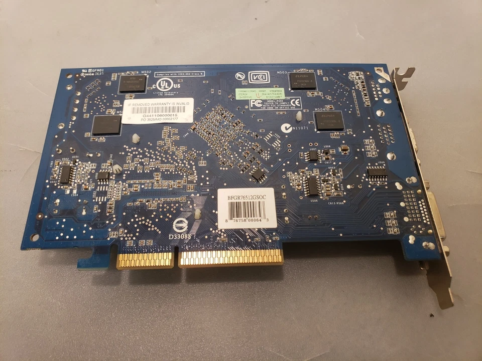 Nvidia GeForce 7600GS 180-10508-0000-A00 256MB 128-Bit AGP Video Graphics Card - Image 4 of 4