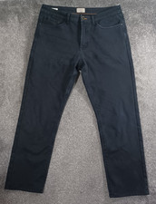 Weatherproof Vintage Mens Jeans W34 L30 Dark Blue Fleece Lined Regular Stretch