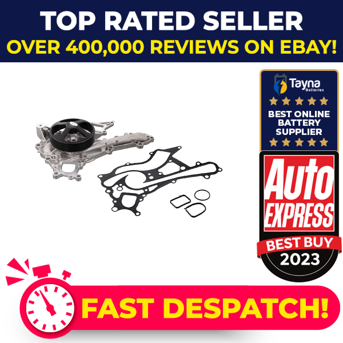 Water Pump fits MERCEDES SPRINTER 906 1.8 2008 on M271.951 Coolant A2762000401