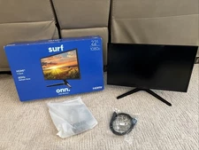 Onn 22-inch LED Monitor 60hz 1920x1080 HDMI Slightly Used With Original Box