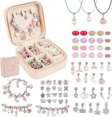Charm Armband Making Kit Geschenke, 66 Stück Armbänder Selber Machen mit G