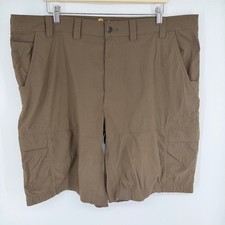 Carhartt Force Madden Cargo Shorts Mens 44 Brown Relaxed Fit Ripstop Workwear